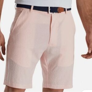 FootJoy Men's Performance Golf Seersucker Shorts Quartz Pink